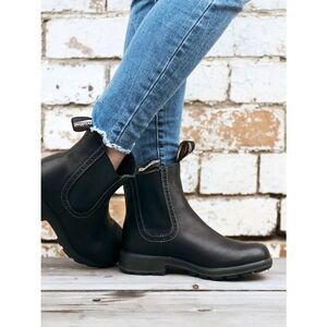 Blundstone Originals #1448 Women's High Top Leather Chelsea Boots - Black